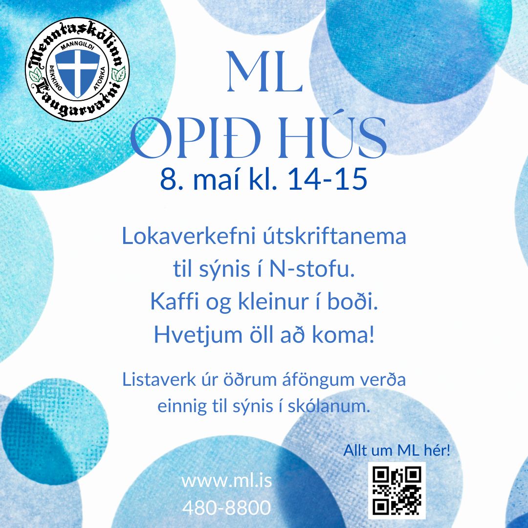 Opið hús, lokaverkefnasýning